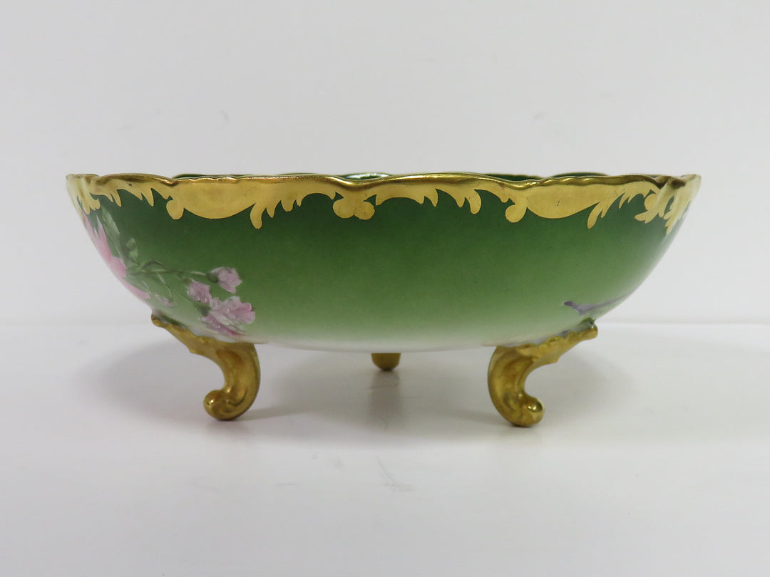 Hand Painted Footed Bowl