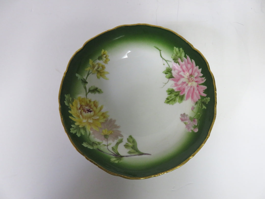 Hand Painted Footed Bowl