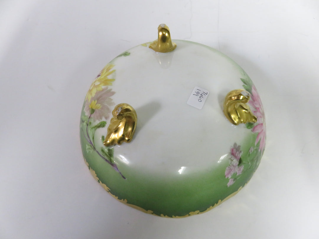 Hand Painted Footed Bowl