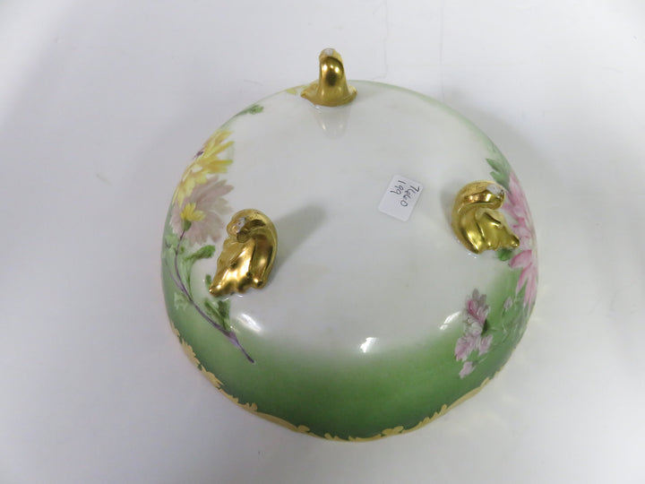 Hand Painted Footed Bowl