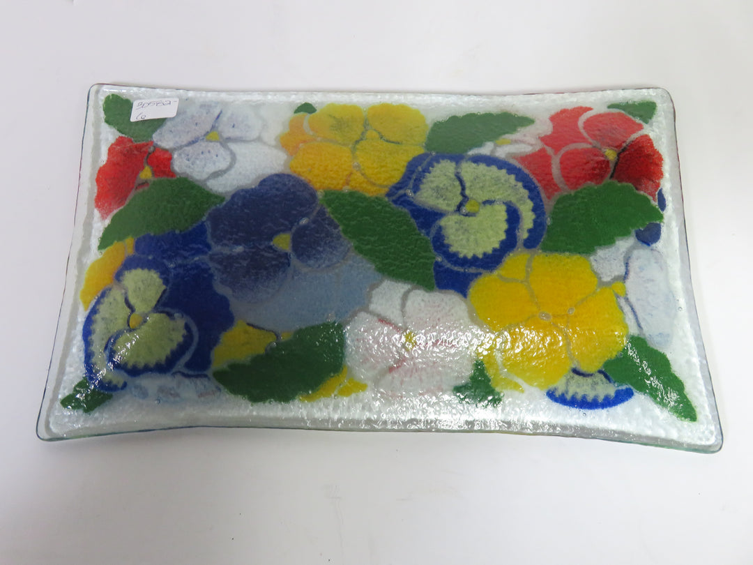 Peggy Karr Pansy Tray
