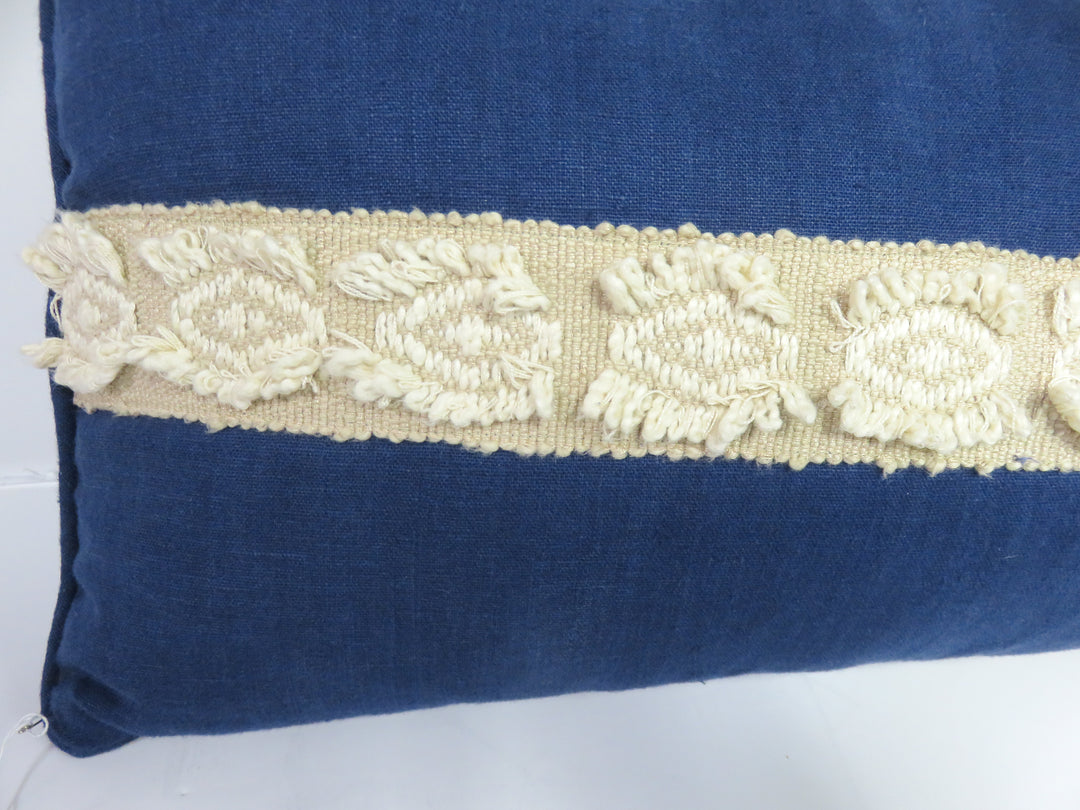 Navy Blue Lumbar Pillow