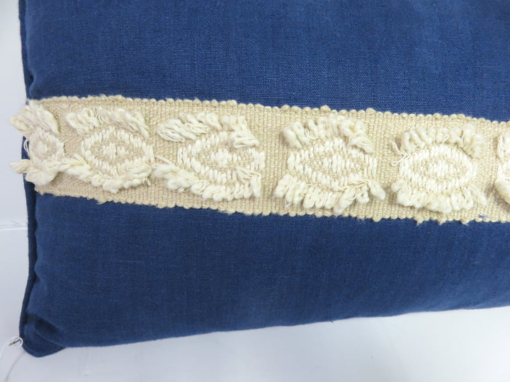 Navy Blue Lumbar Pillow