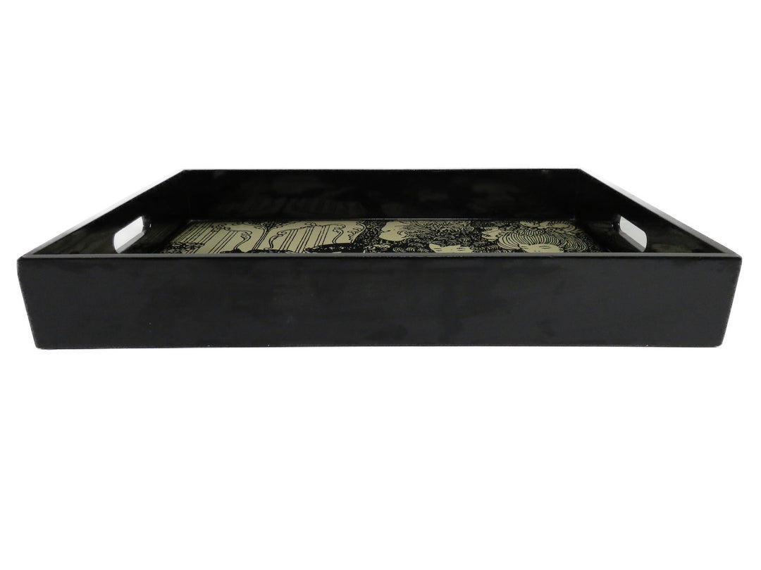 Decorative Black Tray