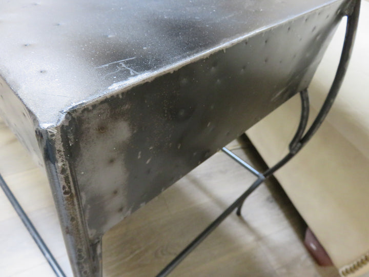Rustic Steel Console Table