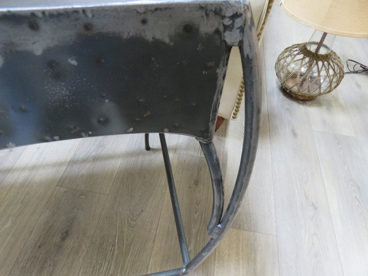 Rustic Steel Console Table
