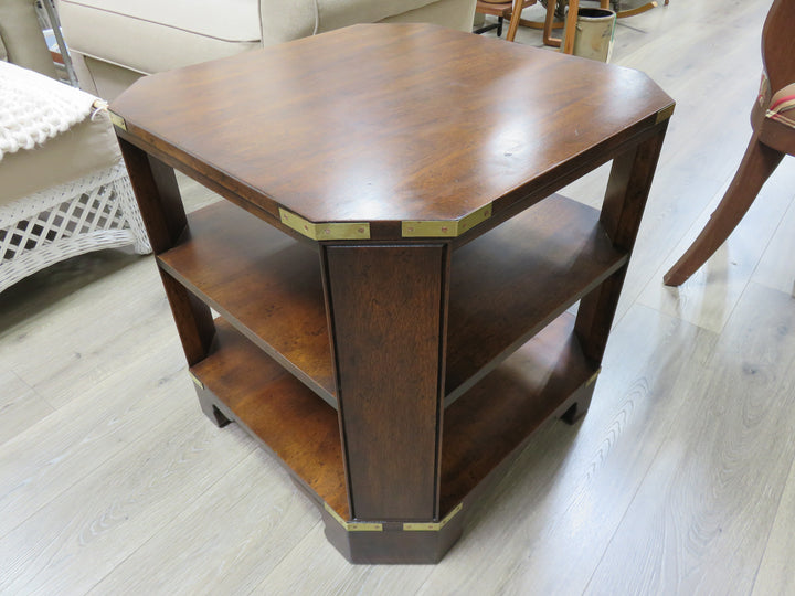 Octagonal Walnut Side Table