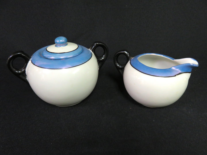 Vintage Lusterware Cream & Sugar