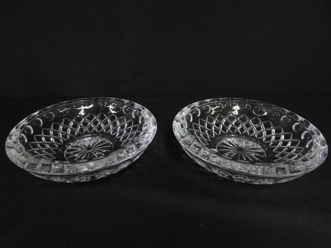 Crystal Ashtray Pair