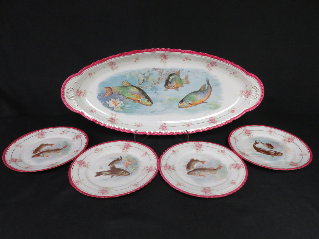 Victoria Porcelain Fish Service