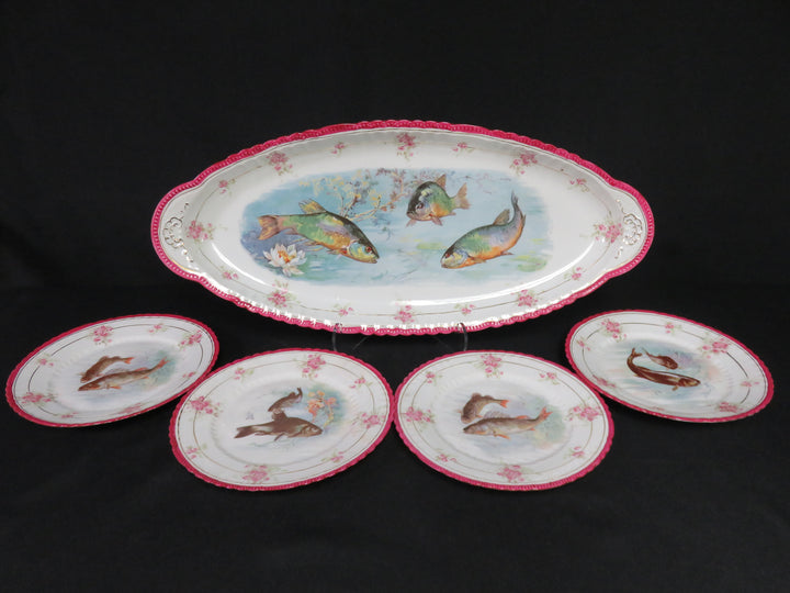 Victoria Porcelain Fish Service