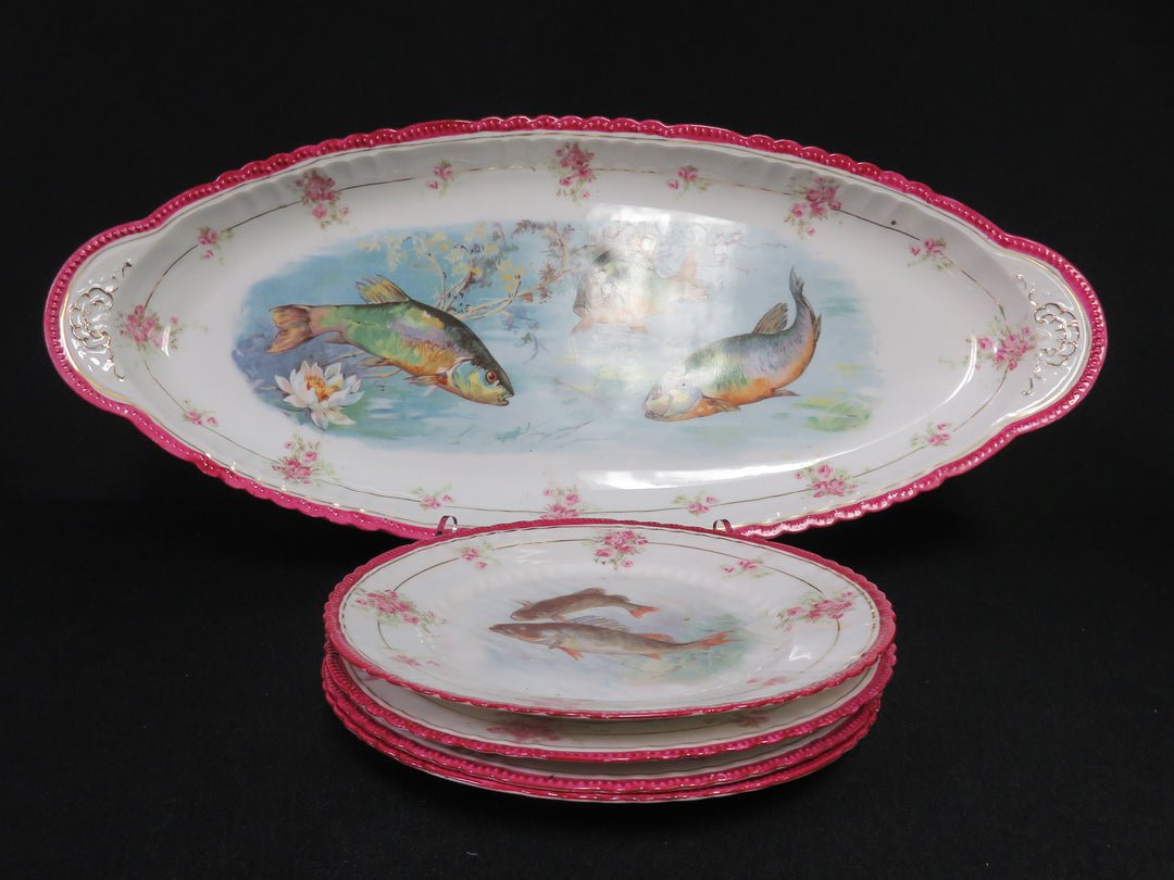 Victoria Porcelain Fish Service
