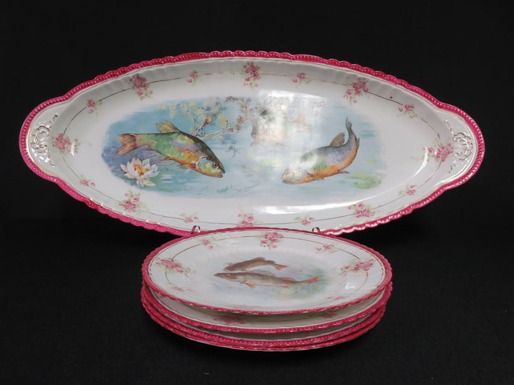 Victoria Porcelain Fish Service