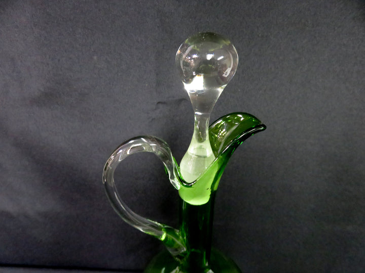 Vintage Empoli Decanter & Glass Set