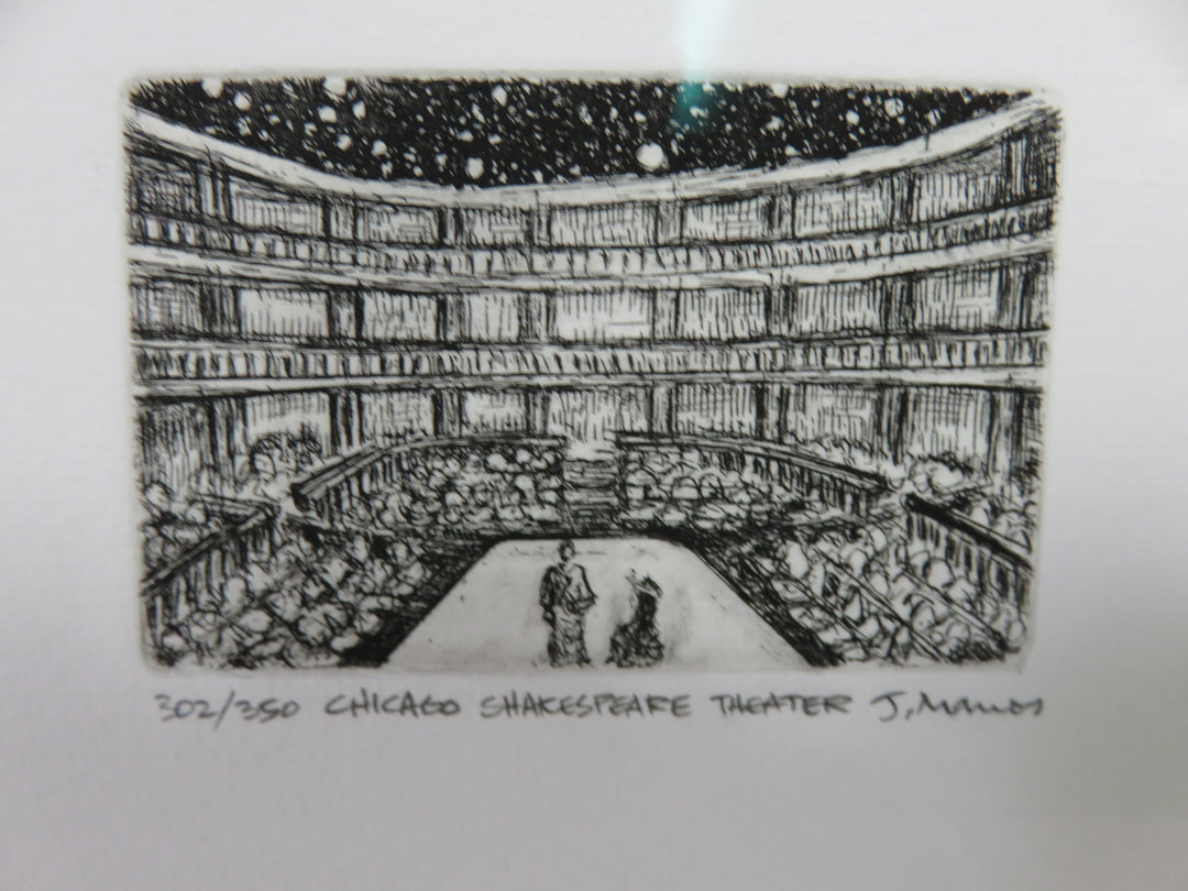 Chicago Shakespeare Theatre Etching