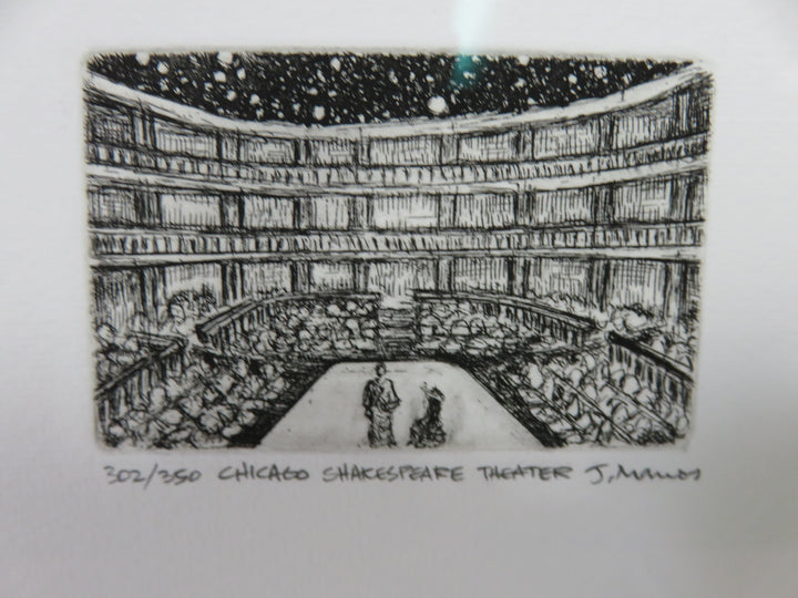 Chicago Shakespeare Theatre Etching