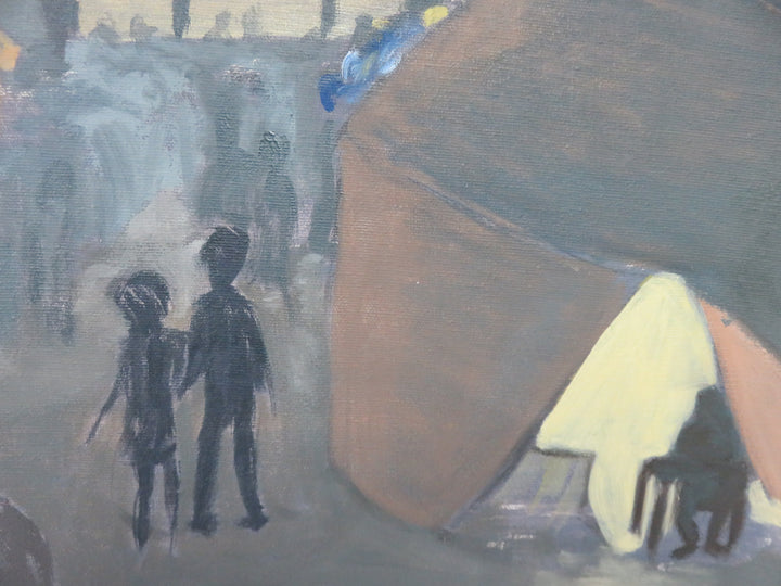 Primitive Style Carnival Night Scene