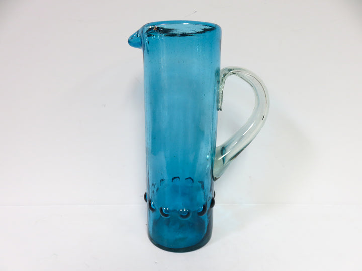 Teal Glass Pitcher