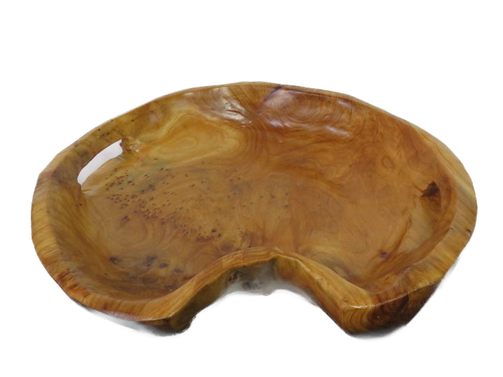 Freeform Burl Wood Tray