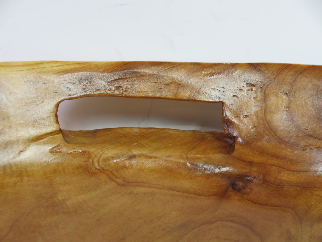 Freeform Burl Wood Tray