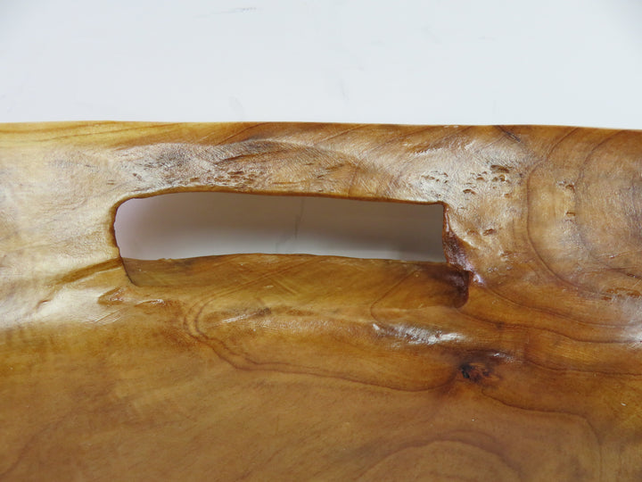 Freeform Burl Wood Tray