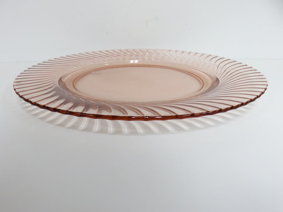 Pink Depression Glass Platter