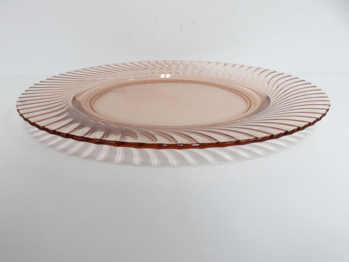 Pink Depression Glass Platter