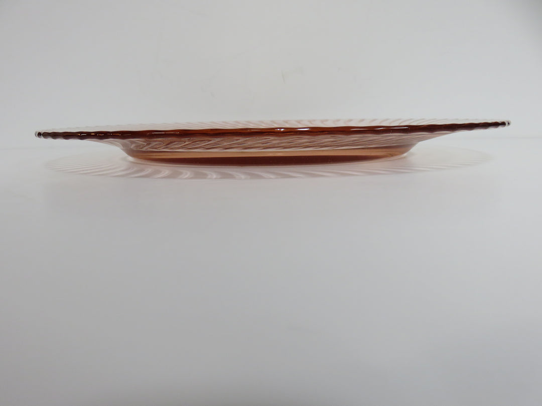 Pink Depression Glass Platter