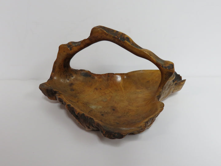 Burled Wood Basket