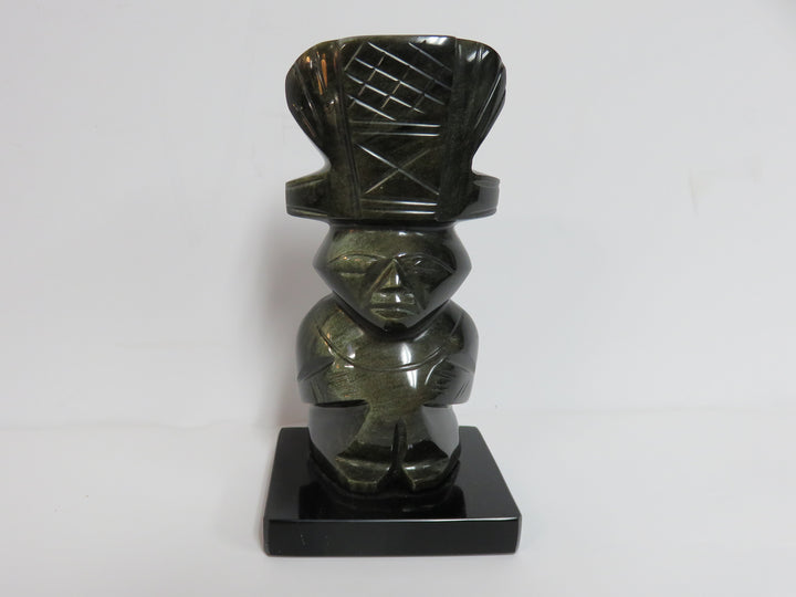 Carved Stone Totem Figurine