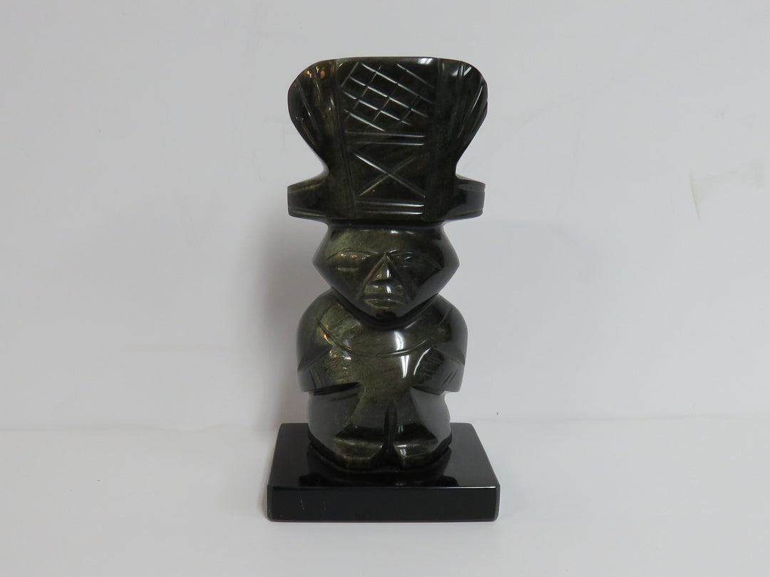 Carved Stone Totem Figurine