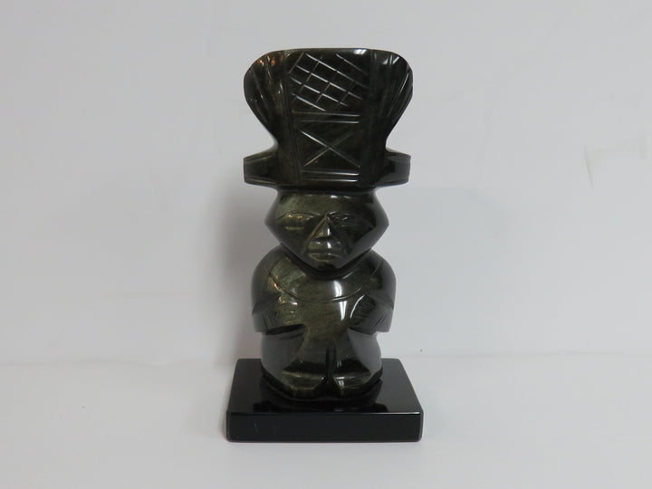 Carved Stone Totem Figurine