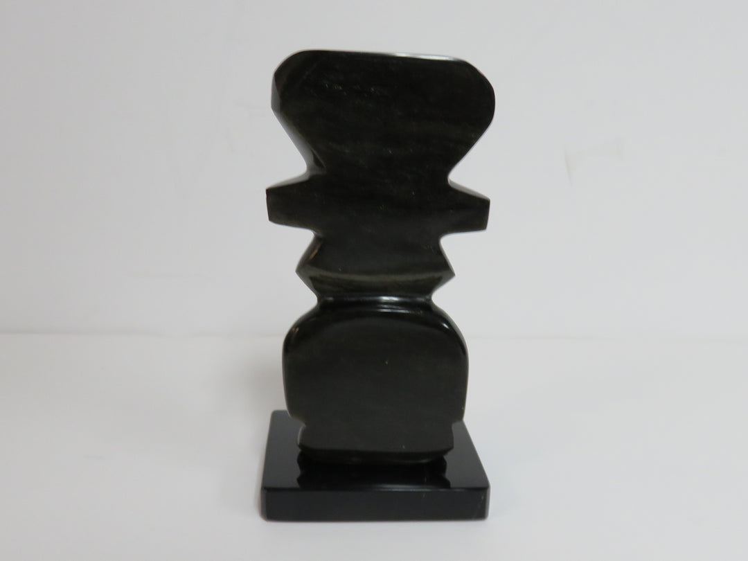 Carved Stone Totem Figurine