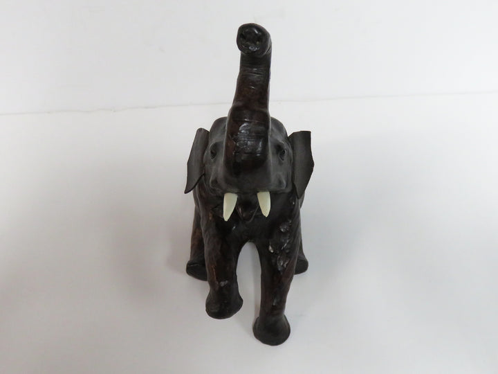 Vintage Leather Elephant Figurine