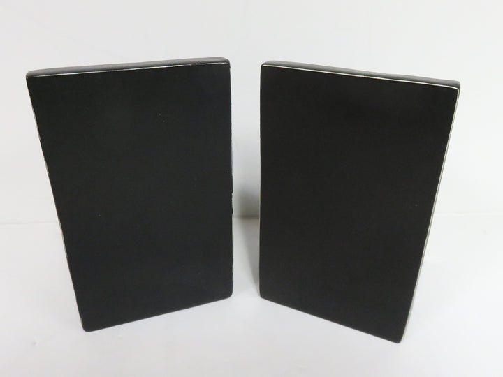 Black Scrolled Bookends