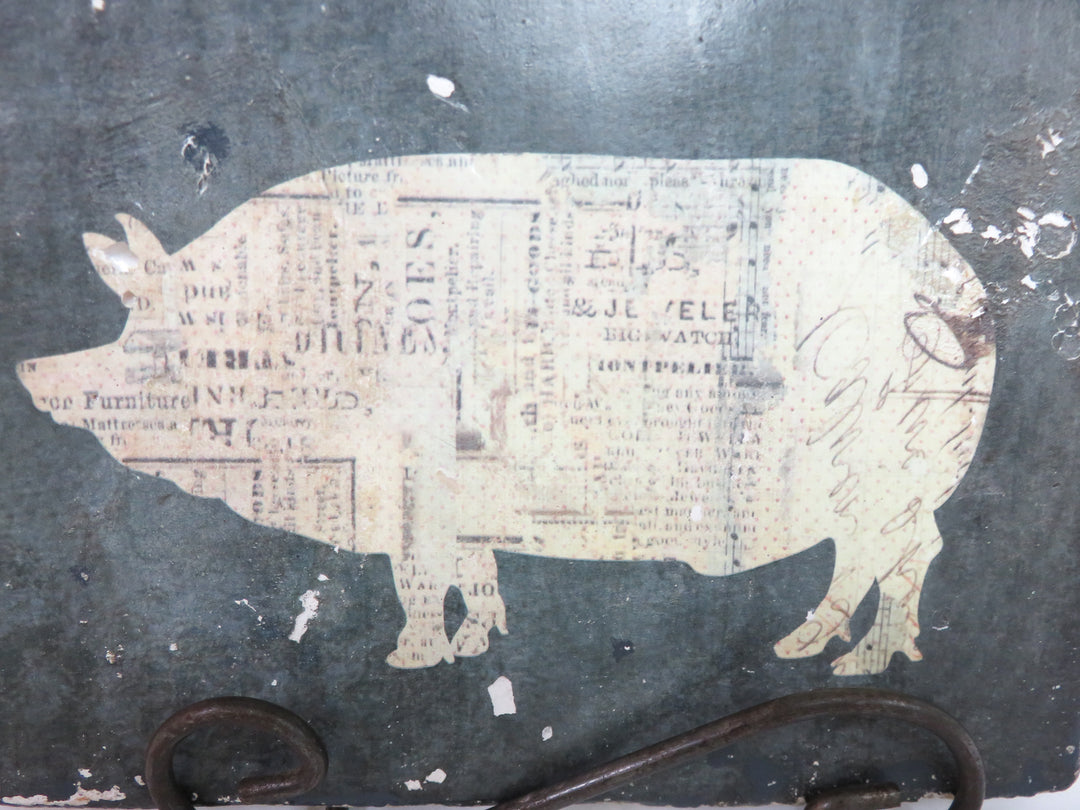 Pig Plaque on Stand