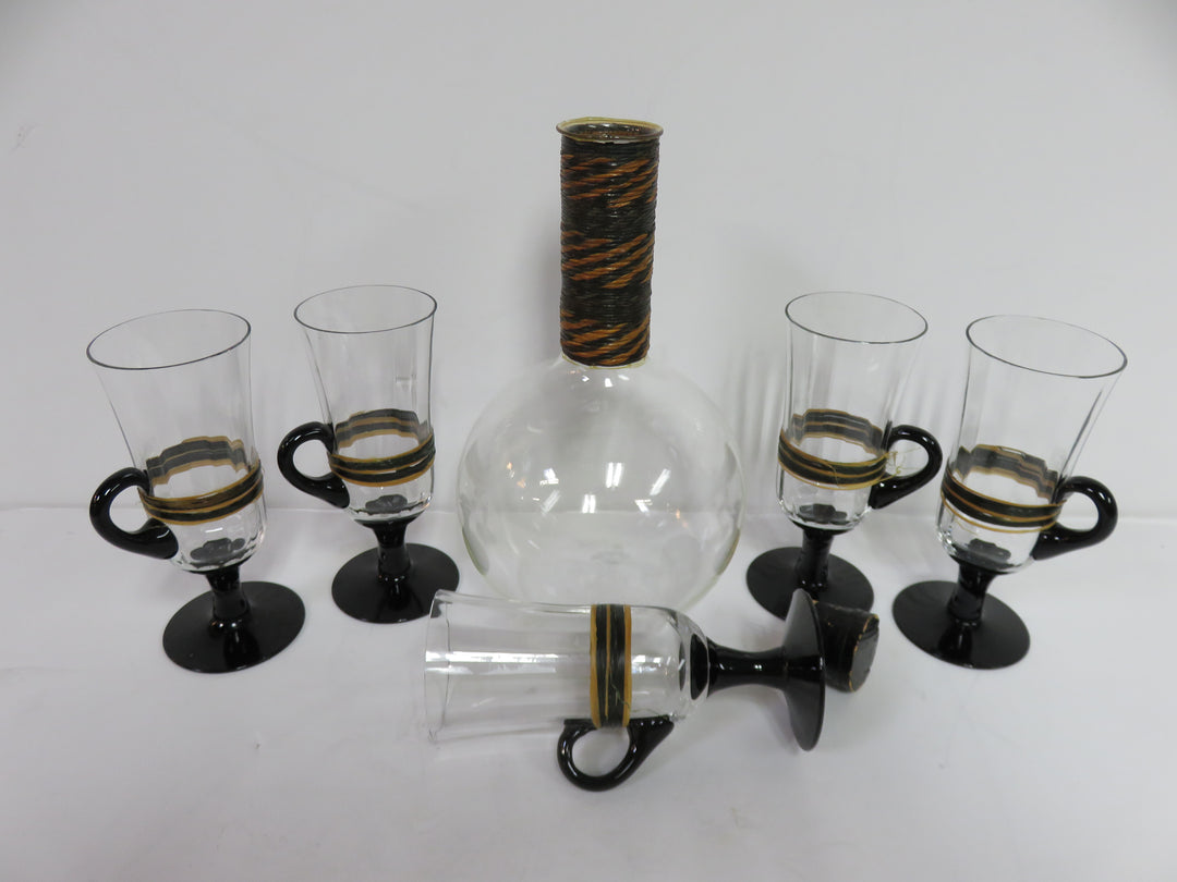 Vintage Decanter and Glass Set