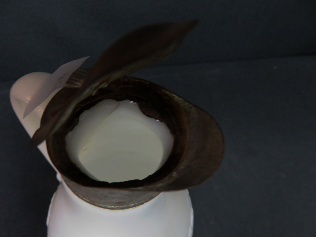 Milk Glass Syrup Pitcher