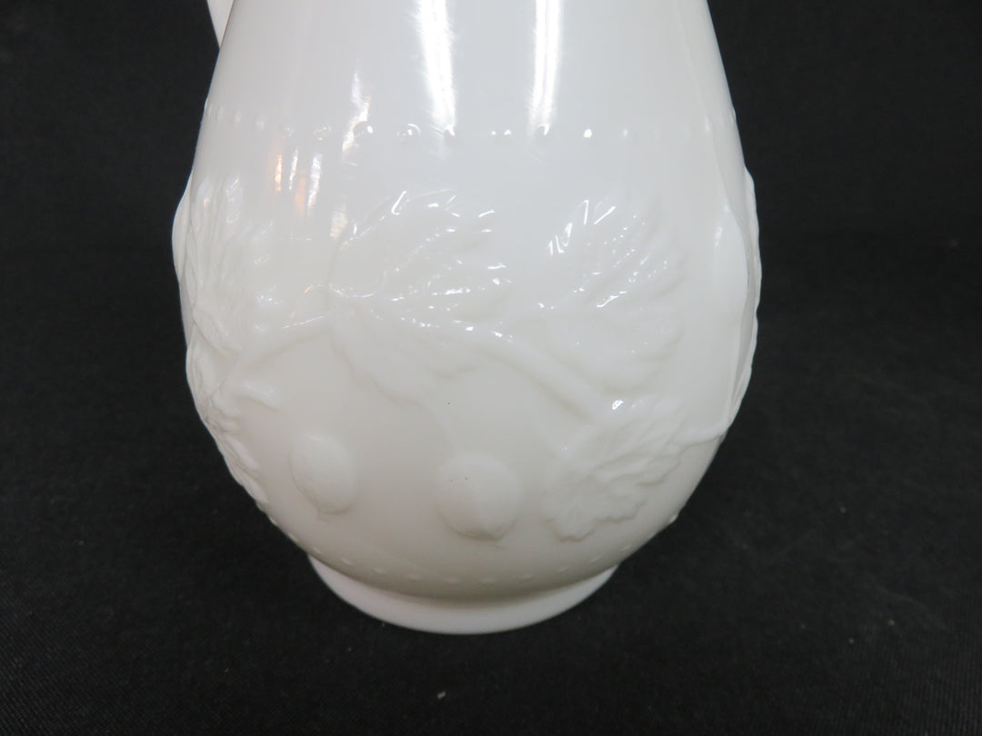 Milk Glass Syrup Pitcher