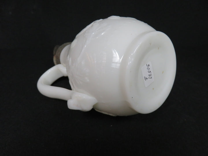 Milk Glass Syrup Pitcher