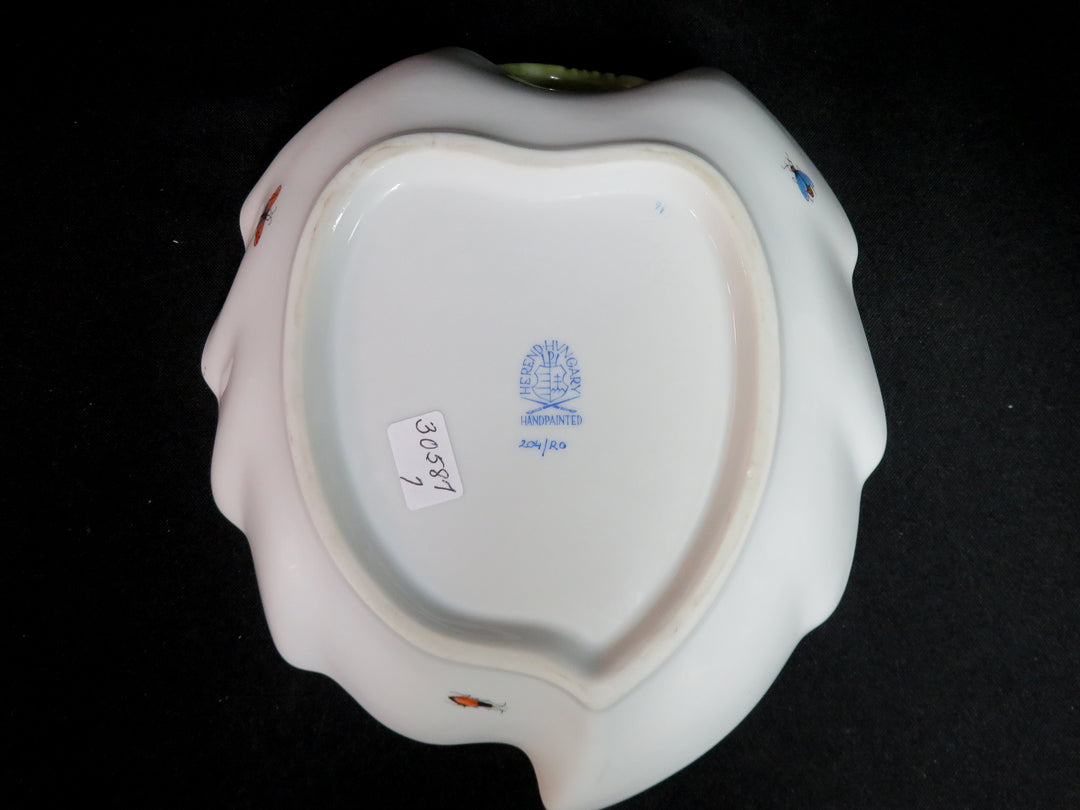 Rothschild Leaf Herend Dish