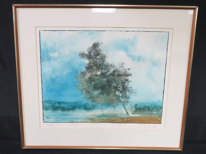 Tree with Birds Aquatint