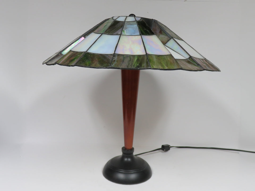 Slag Glass Table Lamp