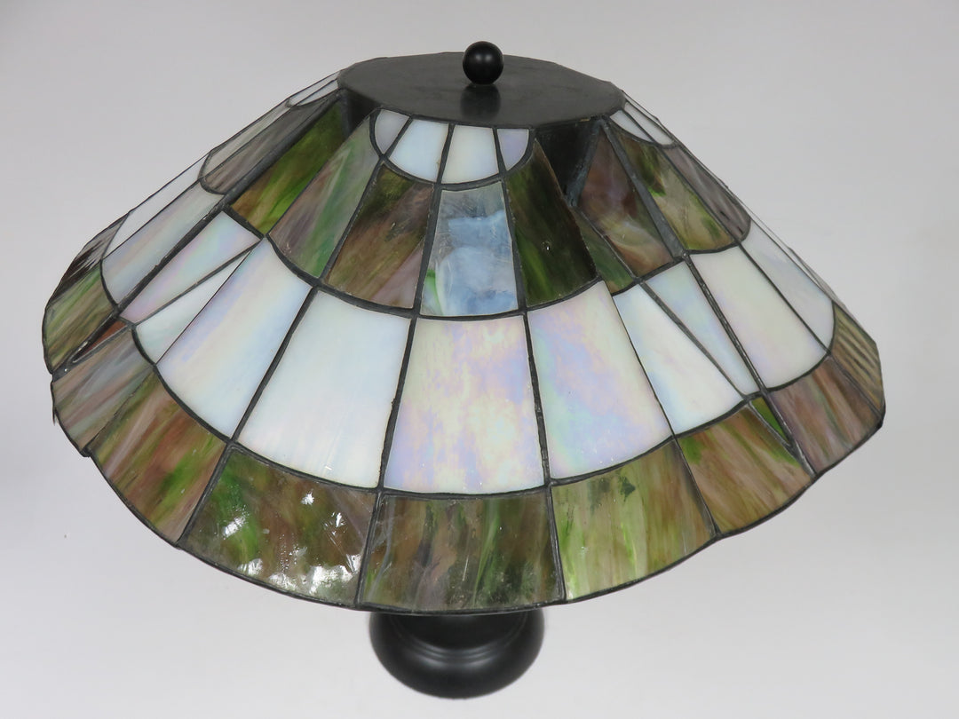 Slag Glass Table Lamp