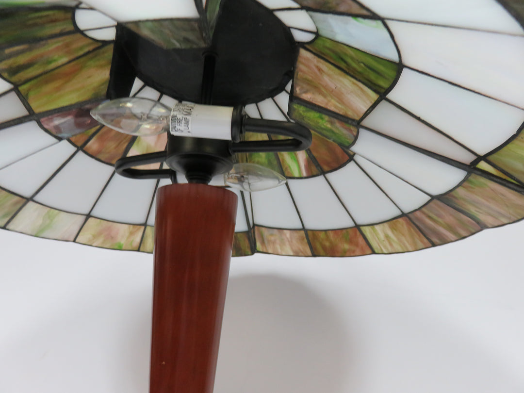 Slag Glass Table Lamp