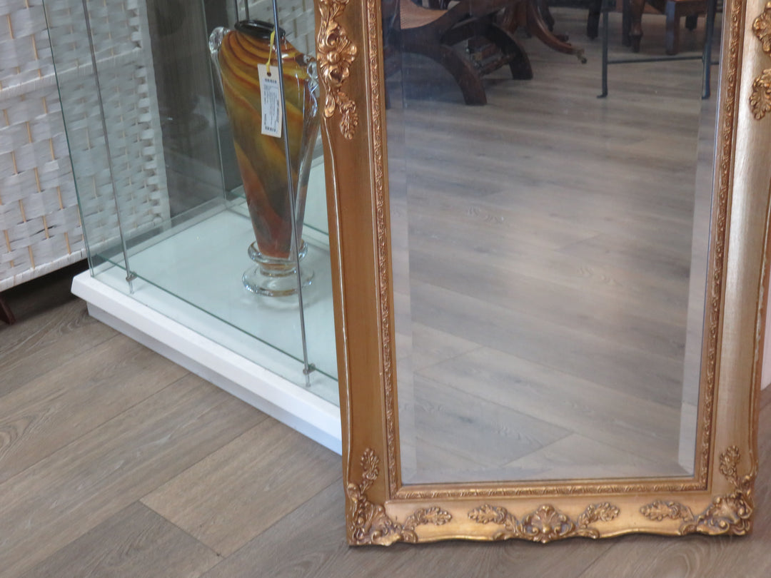 Beveled Metallic Gold Mirror
