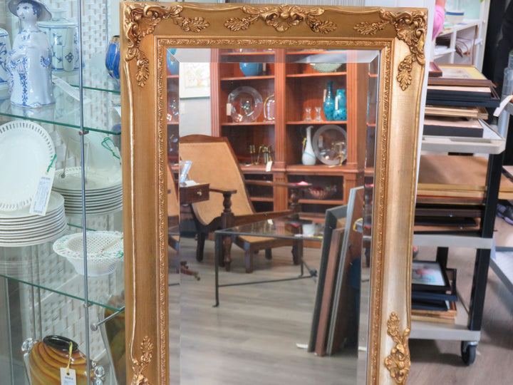 Beveled Metallic Gold Mirror