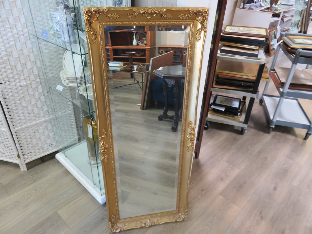 Beveled Metallic Gold Mirror