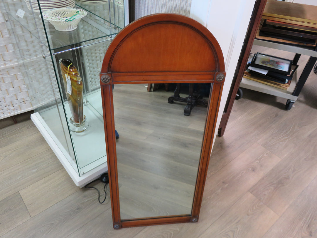 Brass and Wood Mirror