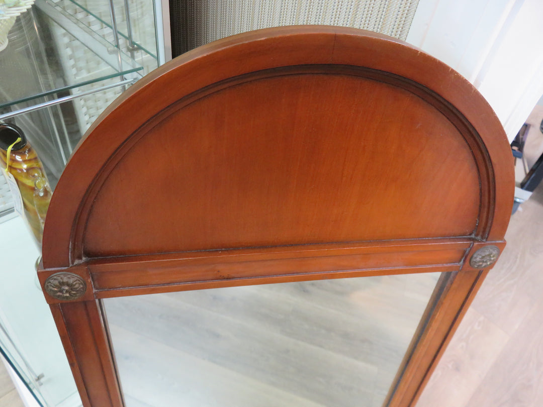Brass and Wood Mirror